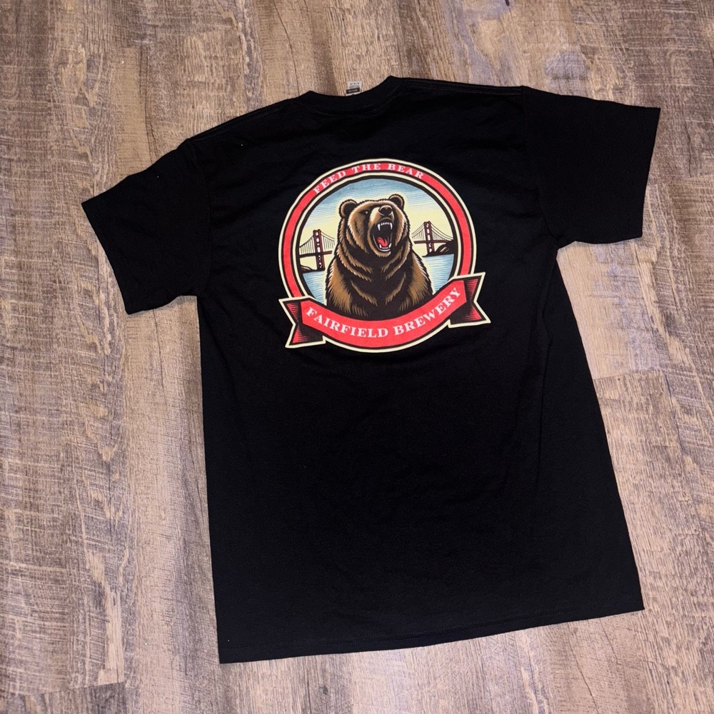 Fairfield brewery T-shirt feed the bear size medium